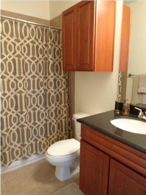 Master bathroom with garden tub