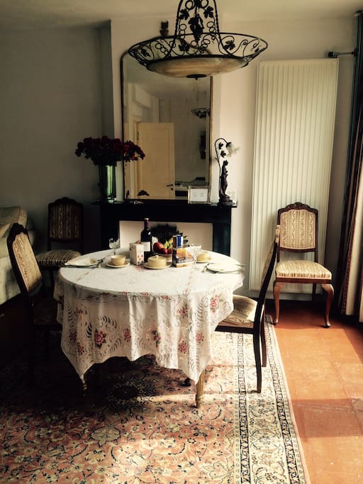 stylish dining room area