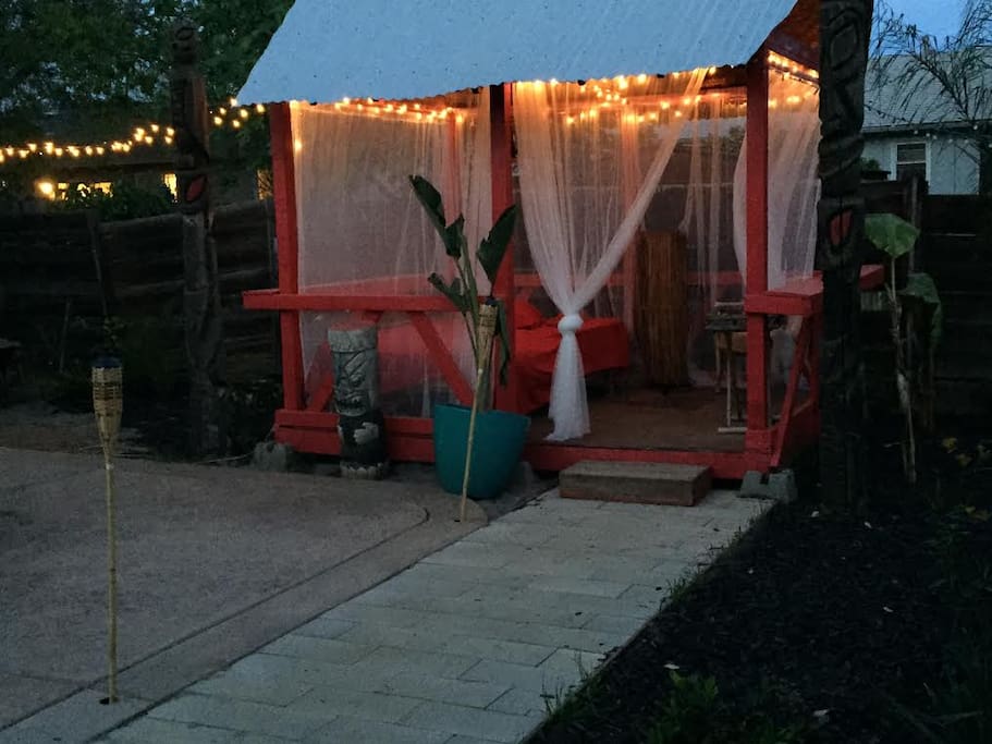 Outdoor sleeping.