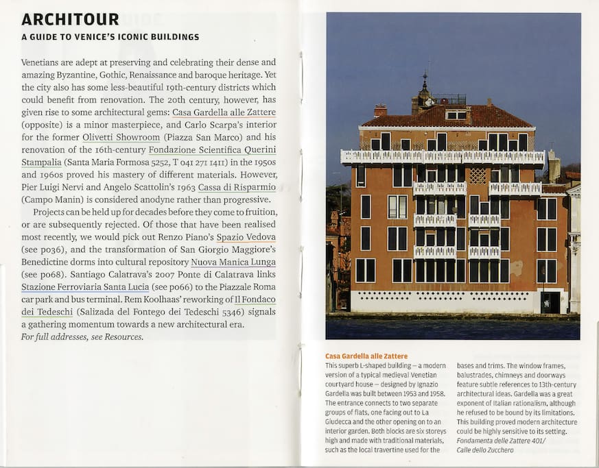 The extract from the Phaidon book on the Architecture in Venice.