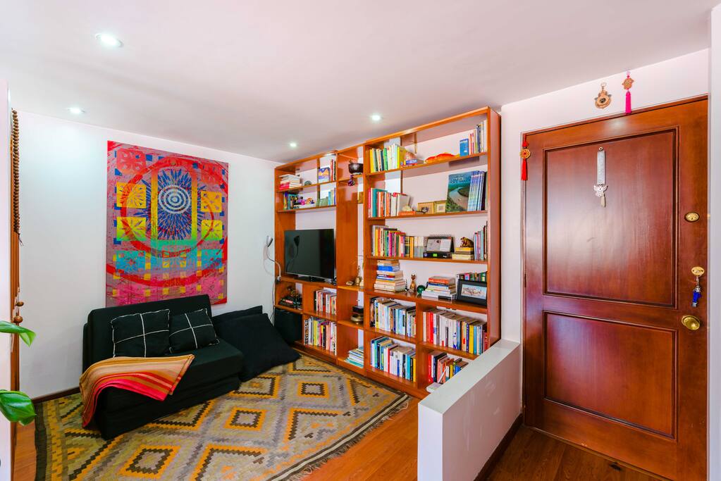 La sala de lectura y TV