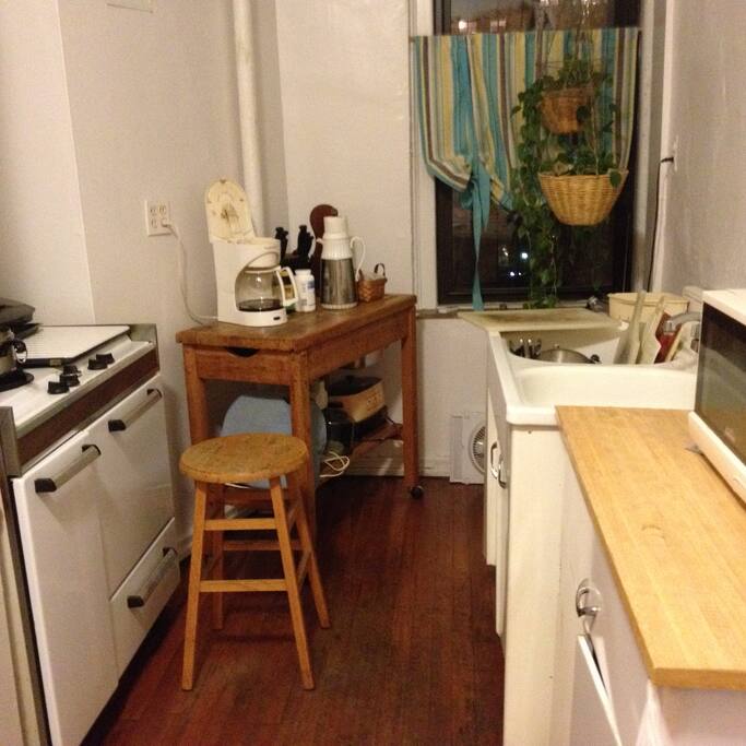 kitchen with modern appliances.
(plants included)