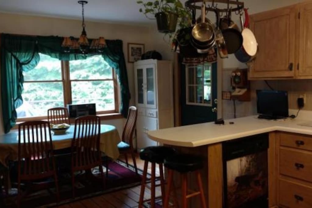 Kitchen and dining area