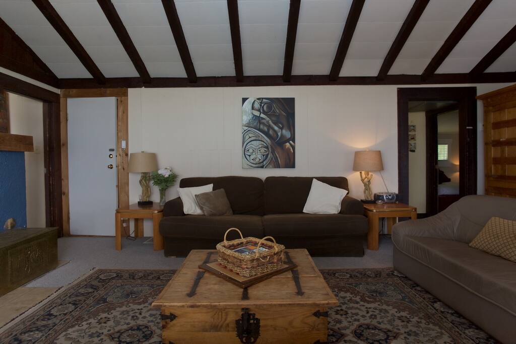 Big comfy couches in living room