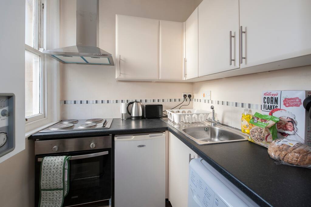 The small but perfectly formed kitchen!