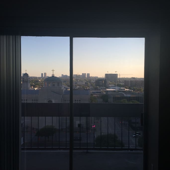 A view of midtown from inside the apartment. This is 1 of 2 balconies the apartment has