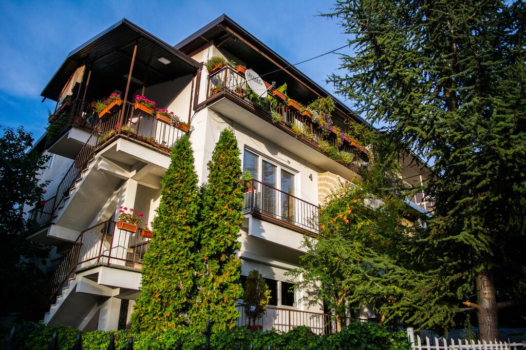 An apartment in a 3 story family home in a quiet, lovely neighborhood.