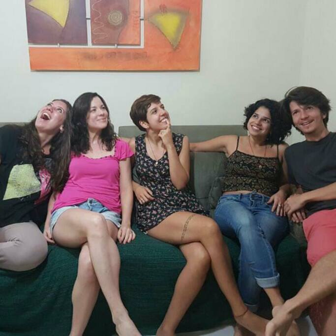 Alguns dos moradores da Casa Ânima