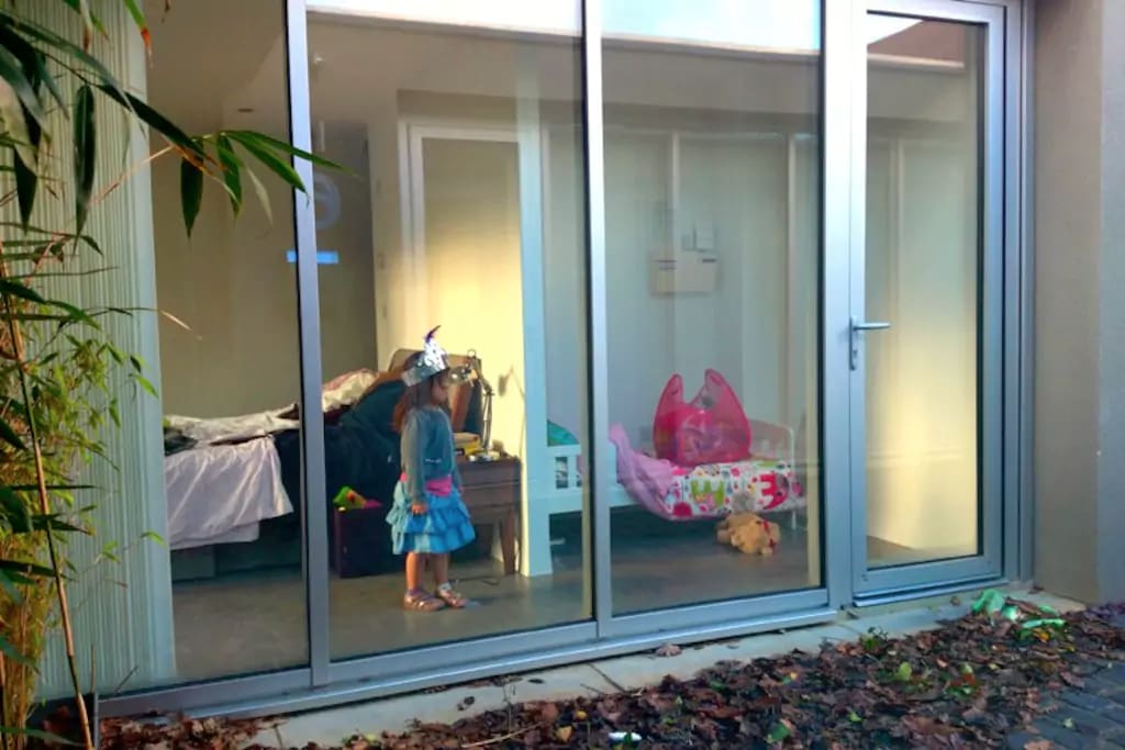 Kids corner from front door