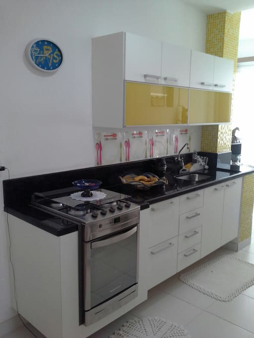 Cozinha disponível para uso