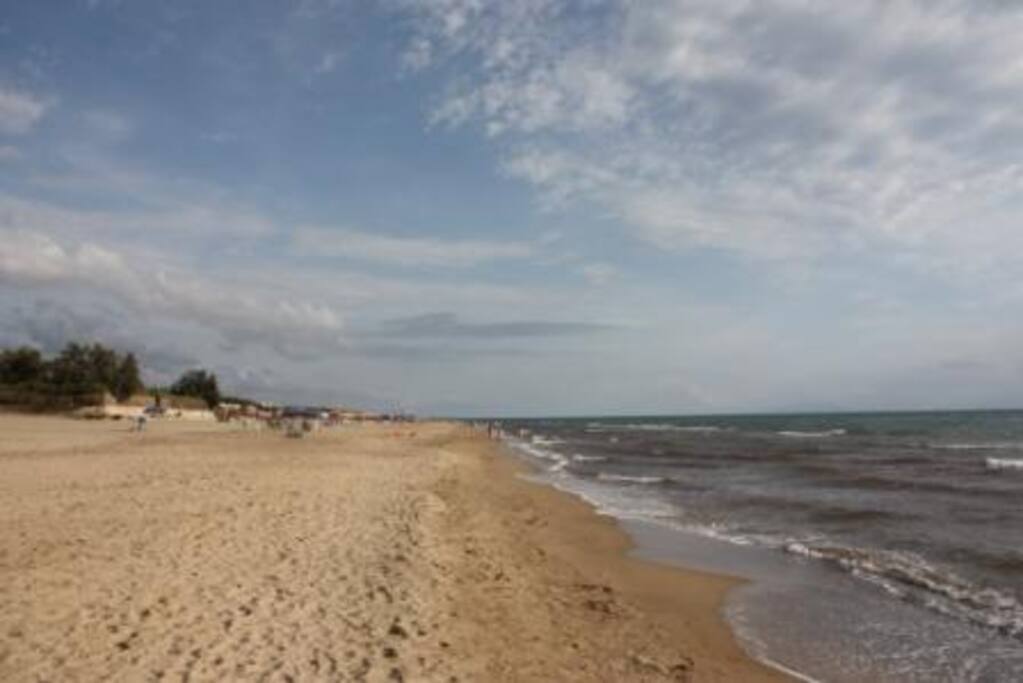 Der Strand, nur 150m vom Ferienhaus entfernt!