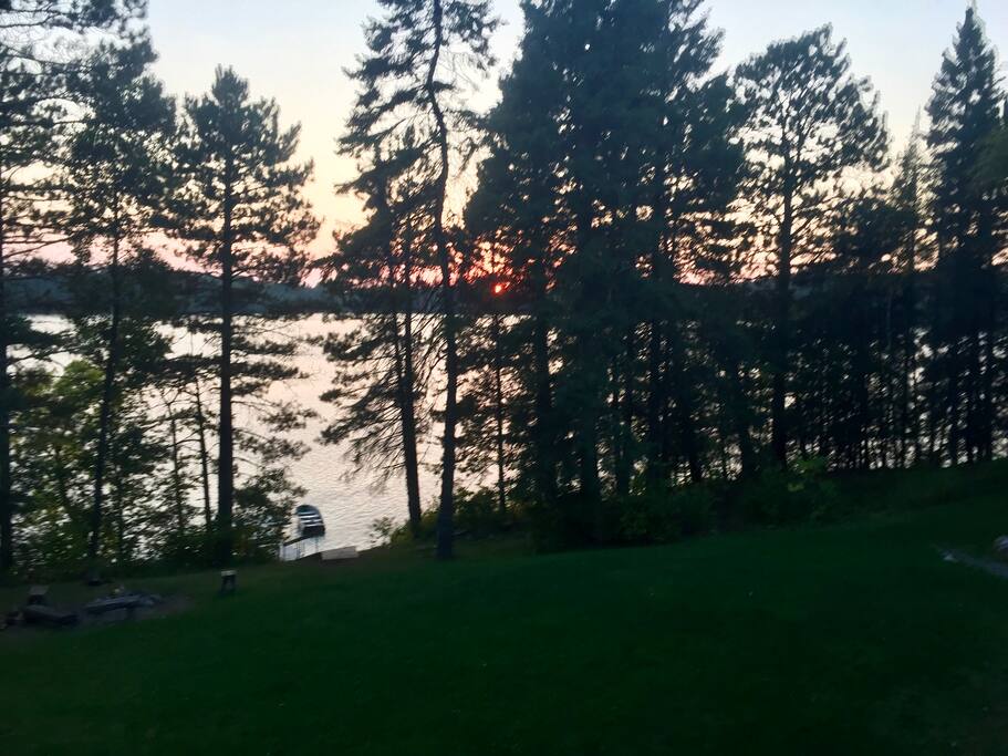 Cabins front yard
