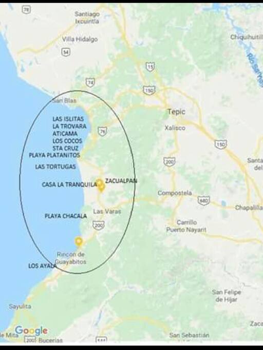La trankikis no esta a bordo de playa.
Pero a pro.esio de 25 min a 12 playas que te recomendamos visitar.
Ya que don las mas bonitas de sur de nayarit mpio de compostela y mpio de san blas.
El marisco mas fresco y los precios mas accesibles que para mas al sur de nayarit