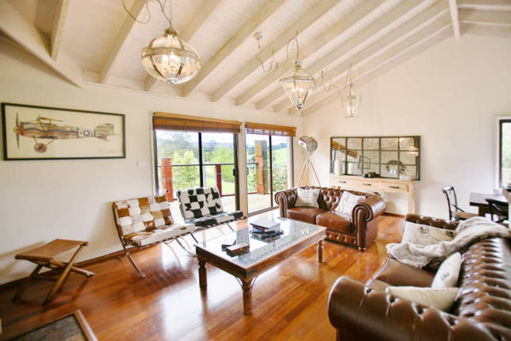 The Berry Lake House – Our lounge room is truly unique