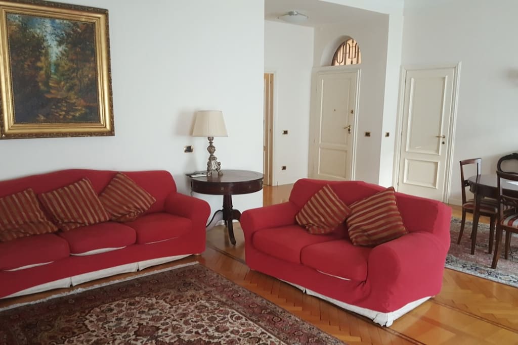 with two sofas