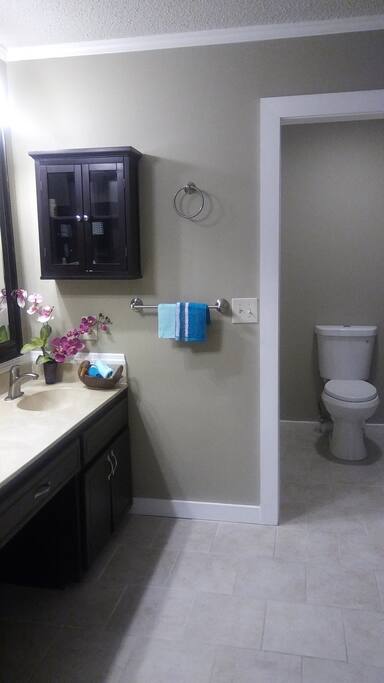 Master private bath.