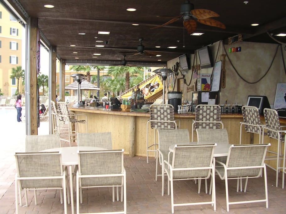 Enjoy exotic drinks by the pool in the Florida heat.