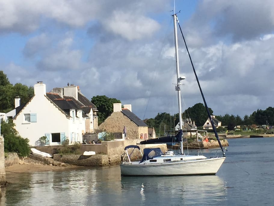 Et débarquement facile (a marée haute)Venise en Morbihan