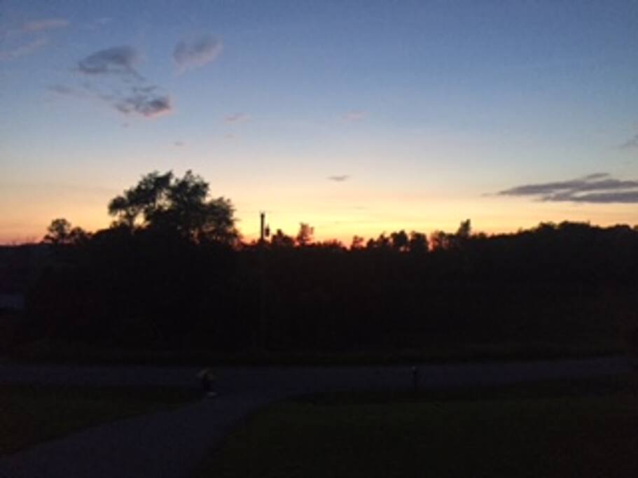 Gorgeous sunsets.