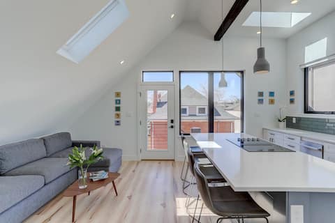 Popular Airbnb listing: Private, bright, new ADU in the heart of Denver in Whittier