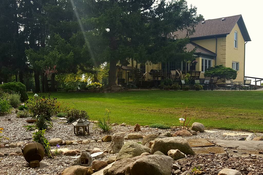 back yard and garden
