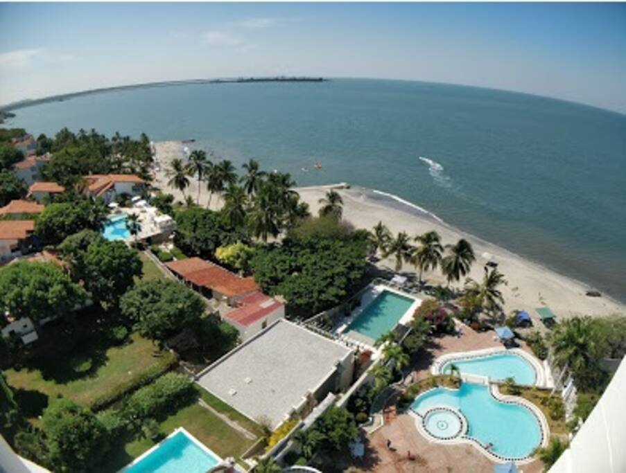 Balcón con gran vista al mar