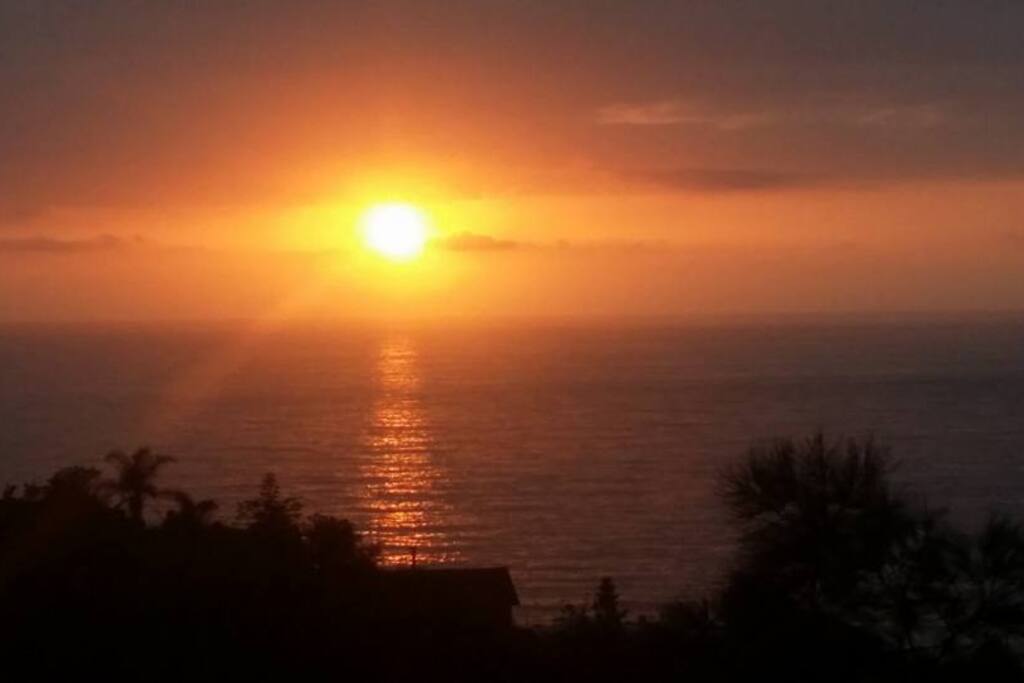 Sunrise over the ocean