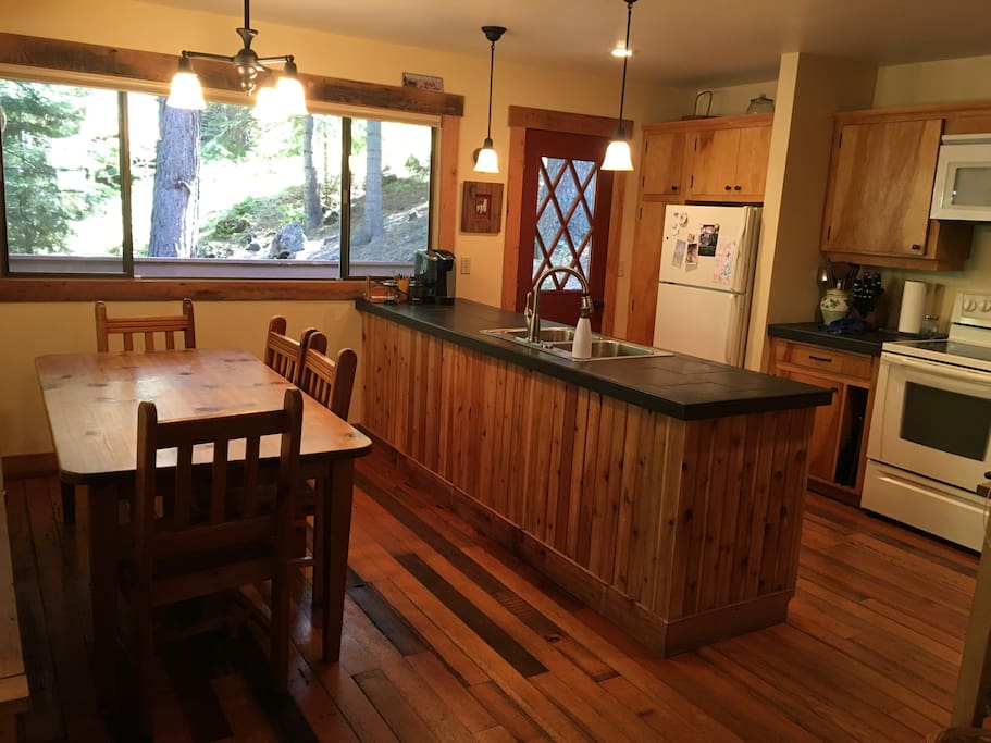 Kitchen Leads to Deck