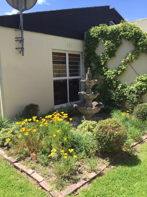 Water feature in the garden