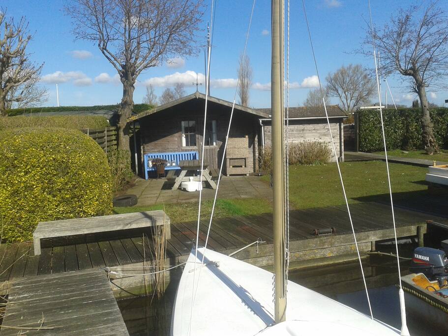 Large garden and deck