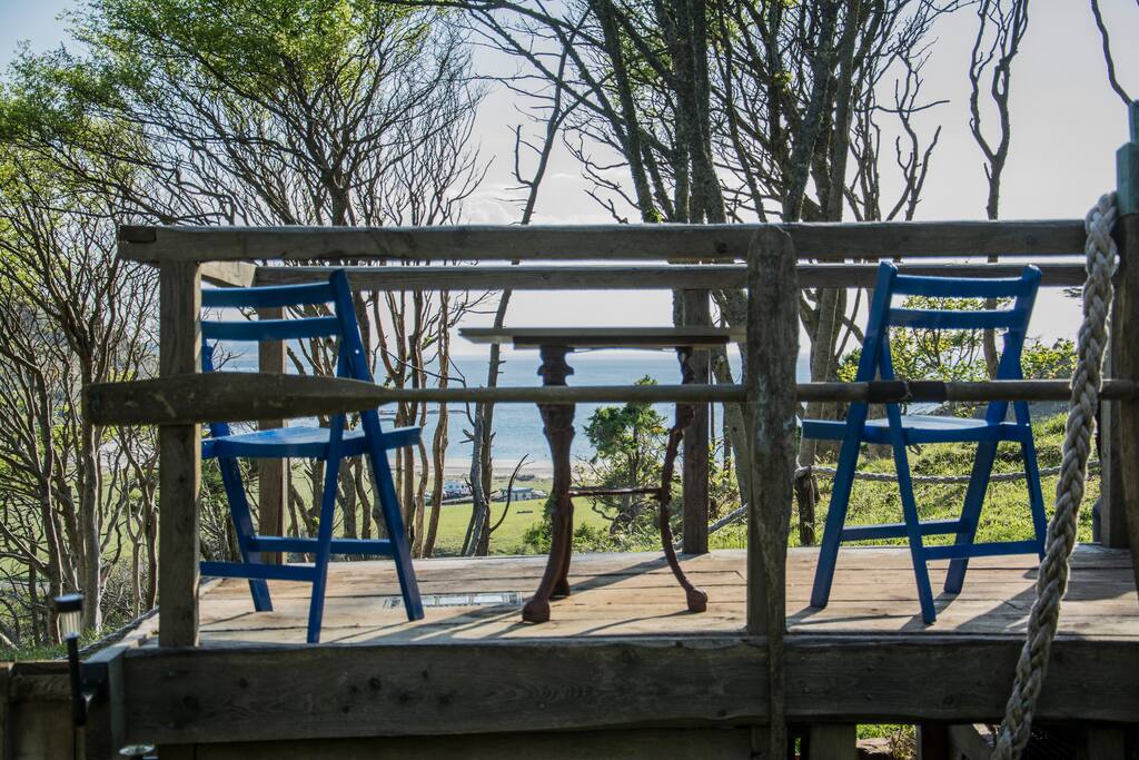 View from the decking