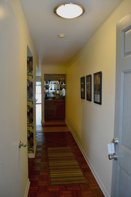 View as you walk in the front door