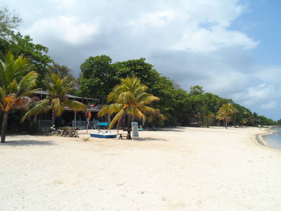Quiet,private beach area.