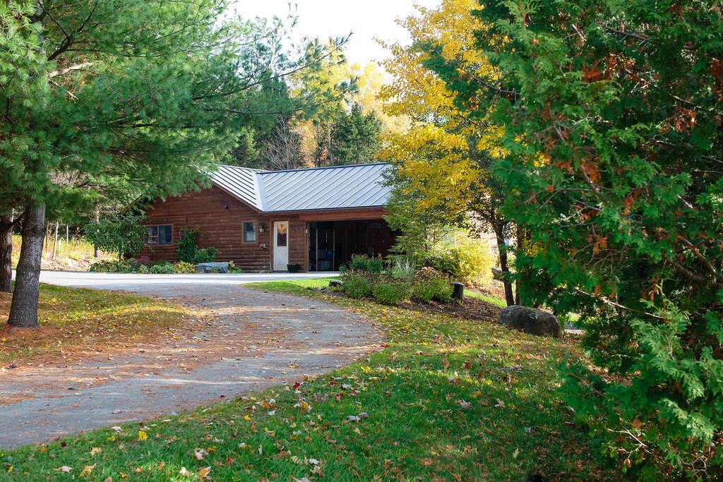 Coming up the driveway