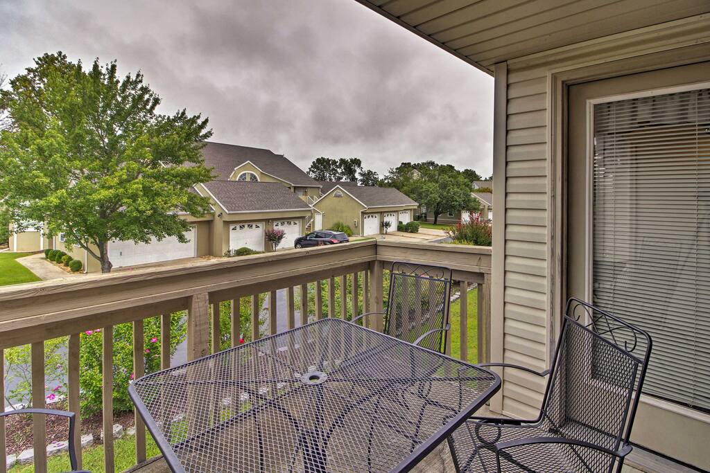 Unwind on the vacation rental's private patio, taking in the marvelous views!
