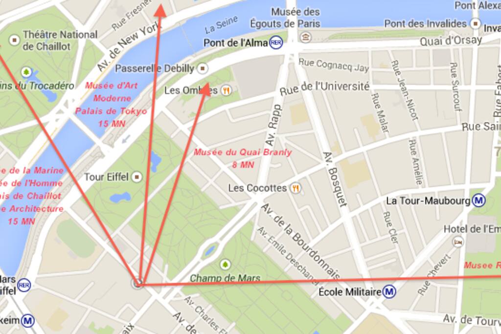 Close to famous museums and landmarks.