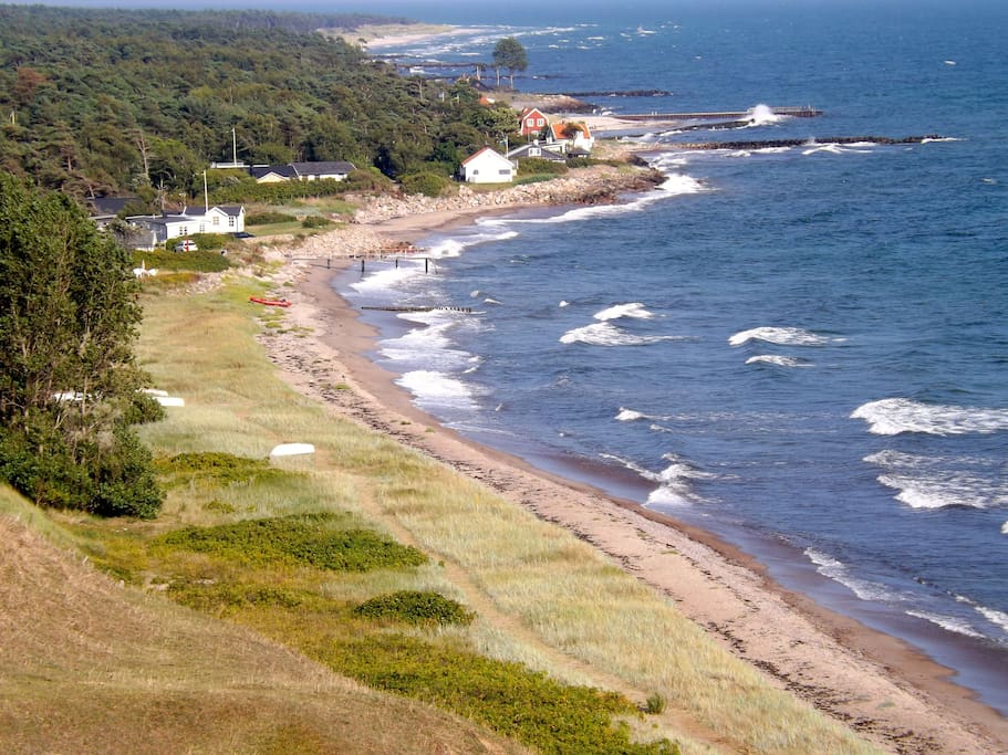 Löderup strandbad - where grassy hills meet the beaches