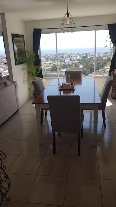 dining room with a view - like everywhere in the house