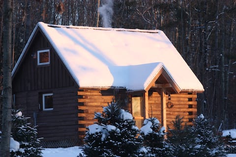 Log Cabin Getaway near Middlebury and Green Mtns