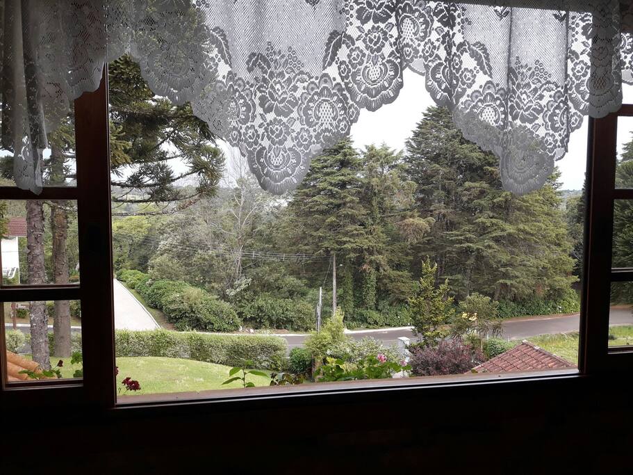 Vista da janela sala de jogos, 3°andar
