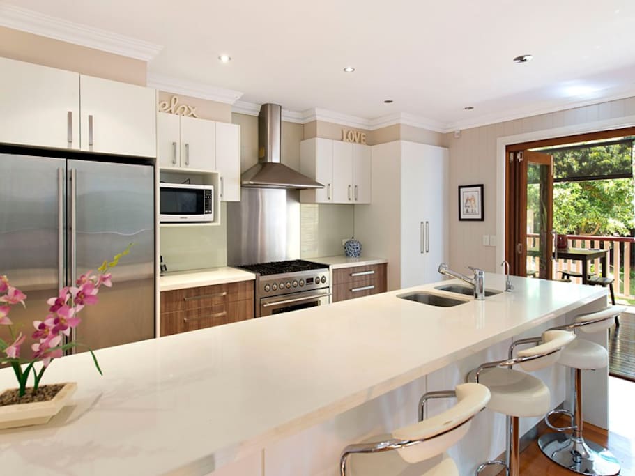 Fully-equipped modern kitchen