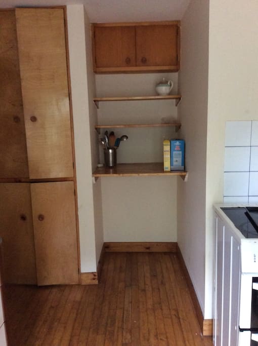 Spacious kitchen storage