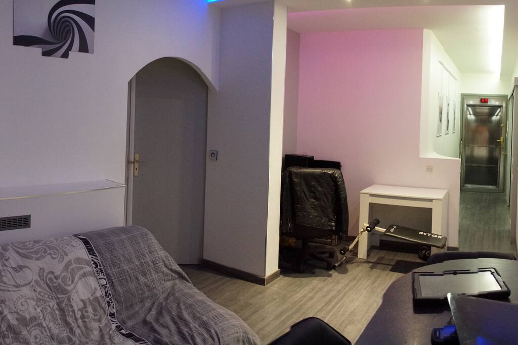 salon canapé double couchage
