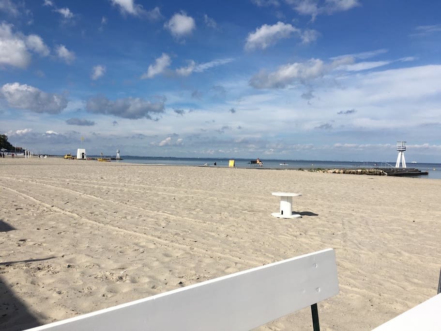 Bellevue Beach in the summer time