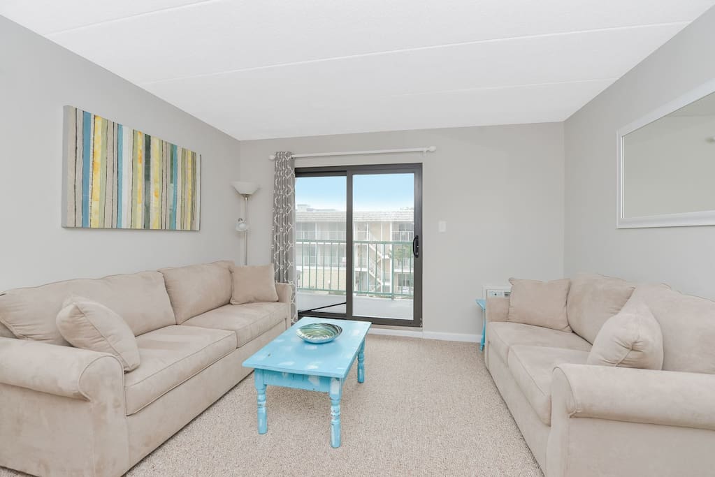 Living Room with Queen Sleep Sofa