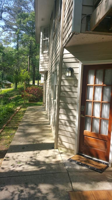 Pathway to the apartment