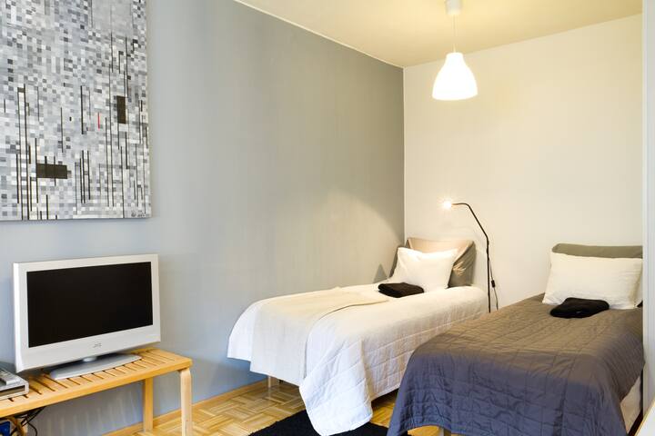 City flat with balcony