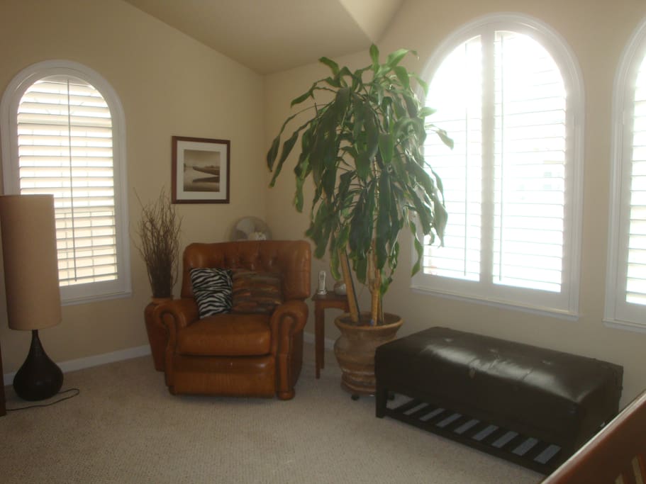 A sitting area allows you to rest up before the days festivities, or wind down after them.