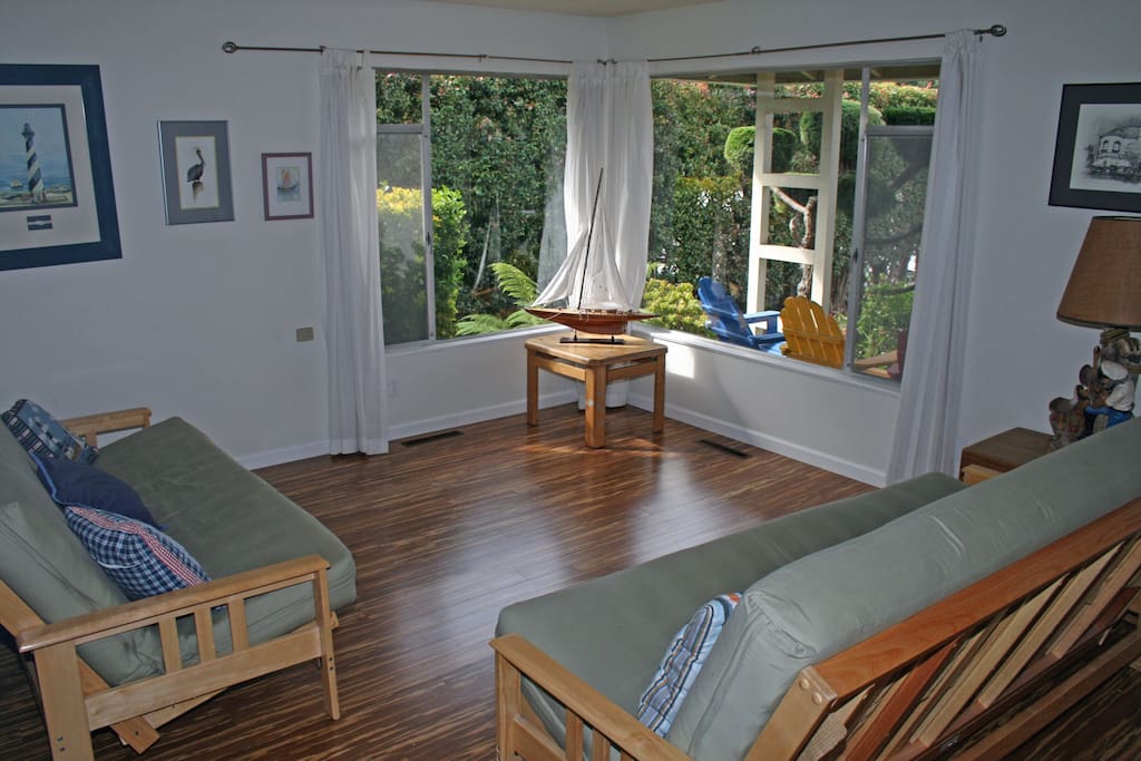 Living room / "3rd bedroom" (pocket doors close off room).