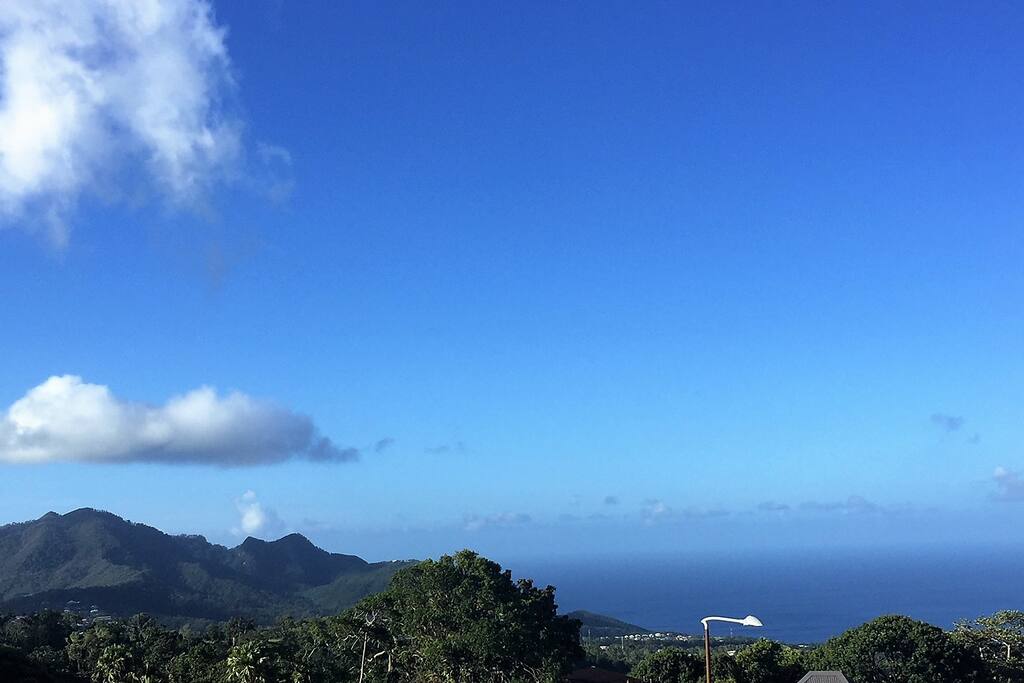 entre ciel et mer vue de la terrasse